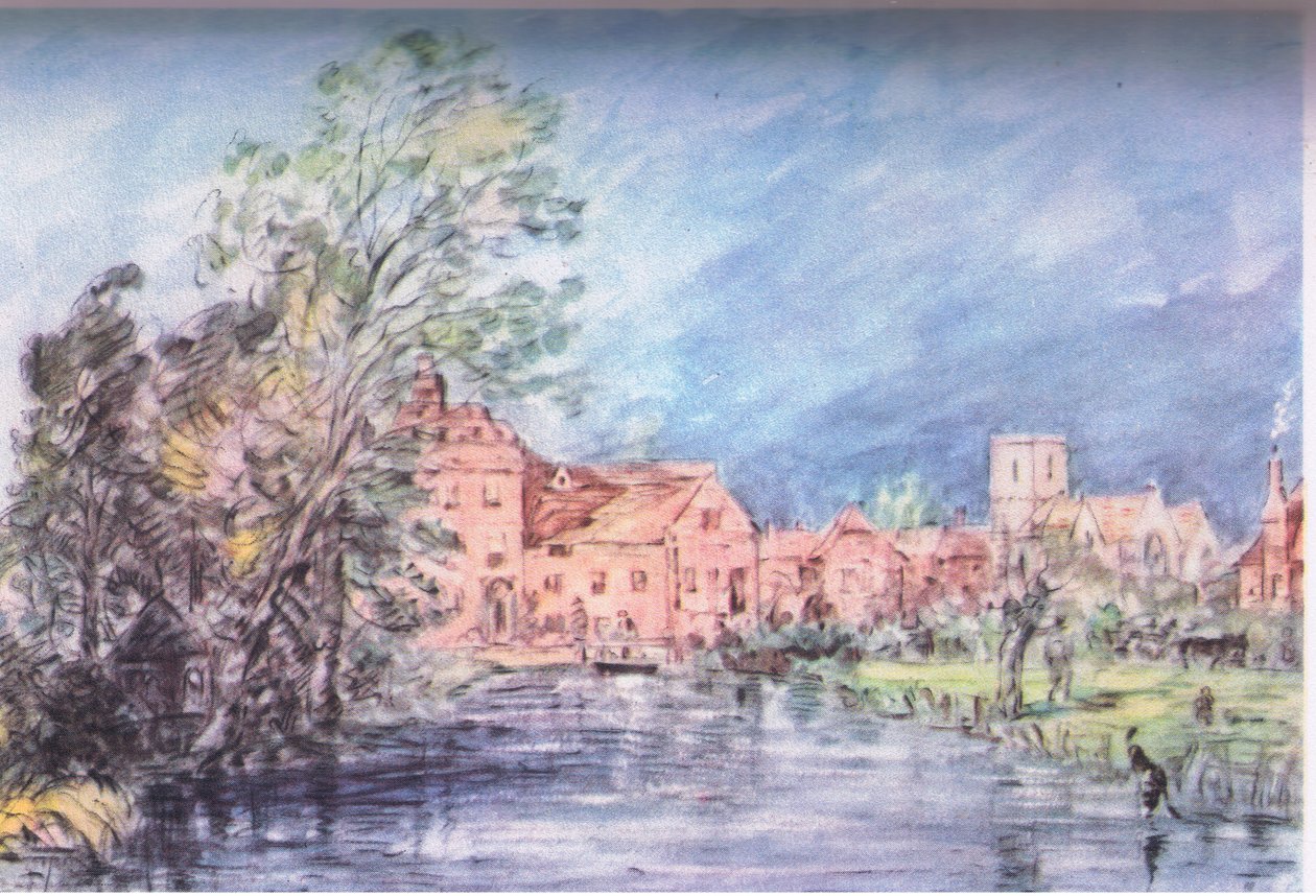 Ein englisches Dorf 1821 von John Constable