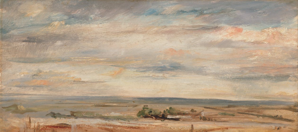 Wolkenstudie, früher Morgen, Blick nach Osten von Hampstead von John Constable