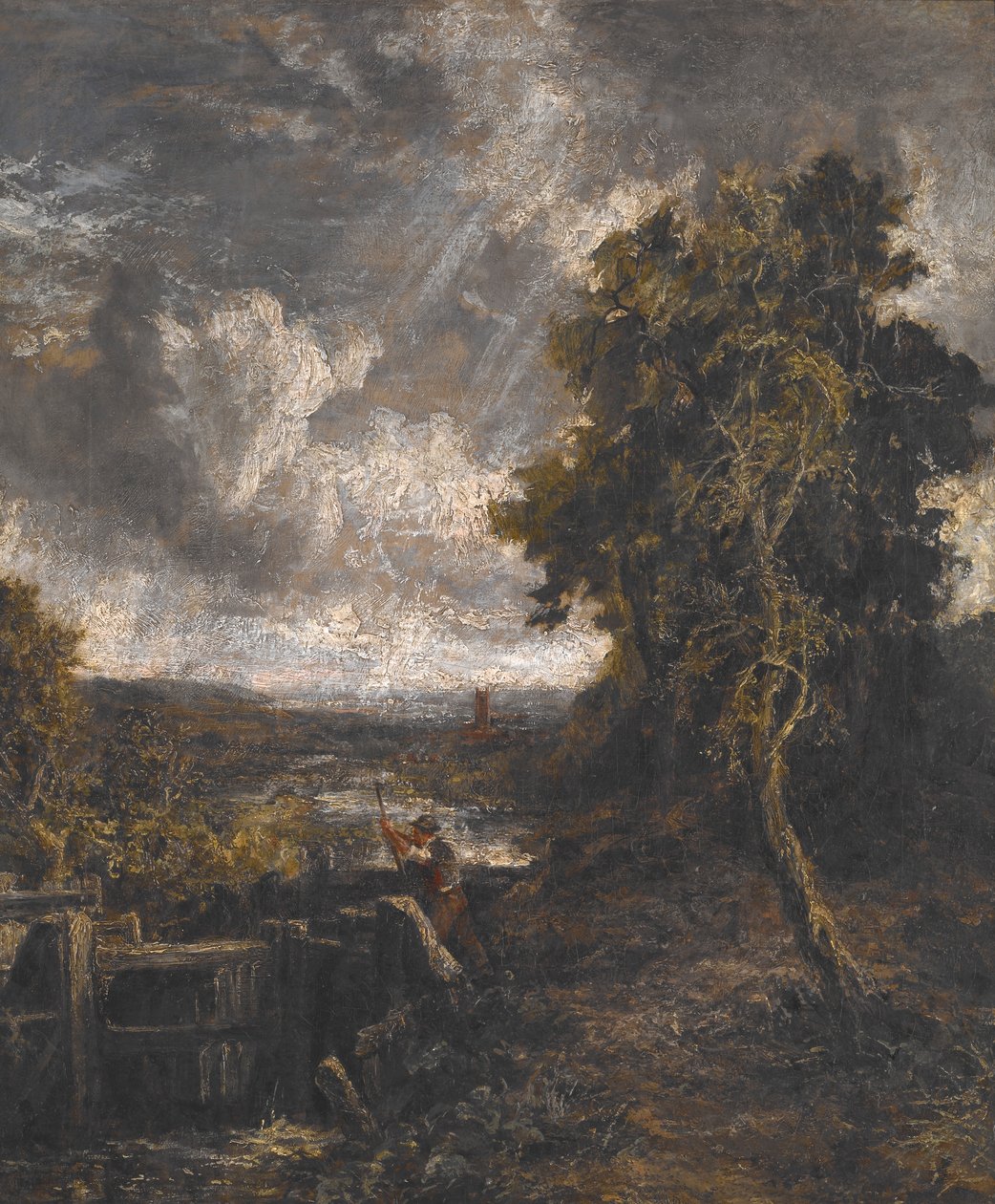 East Bergholt - Schleuse am Stour von John Constable
