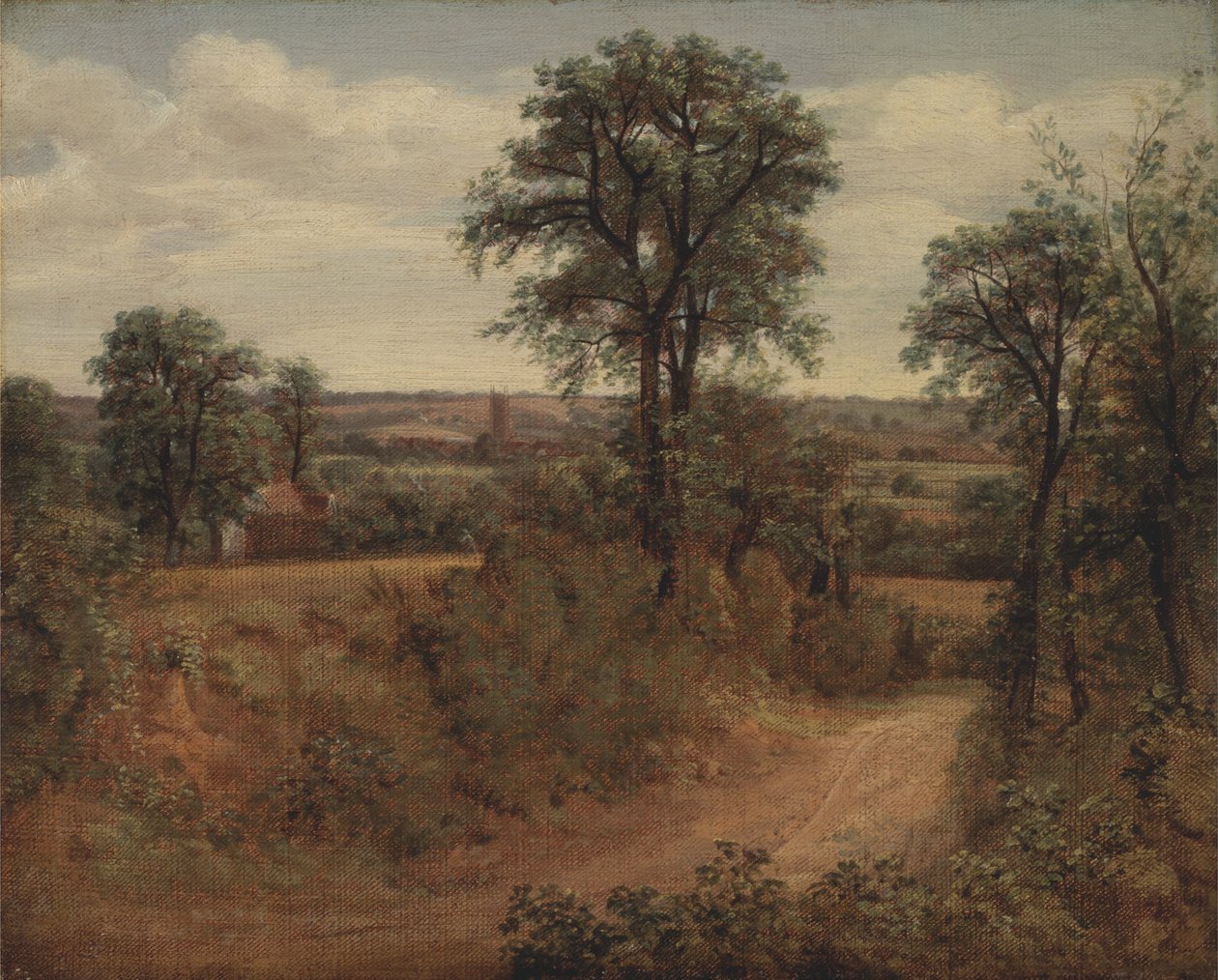 Weg bei Dedham von John Constable