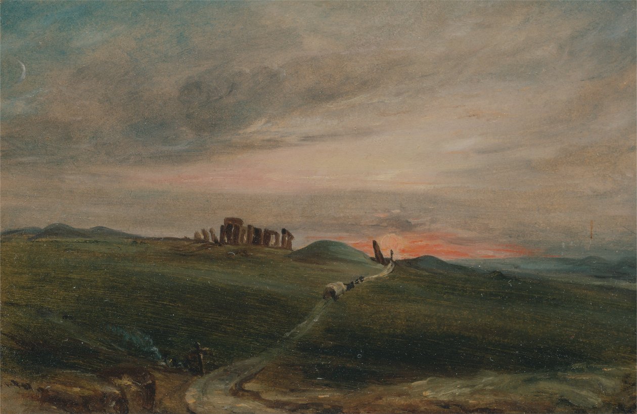 Stonehenge bei Sonnenuntergang von John Constable