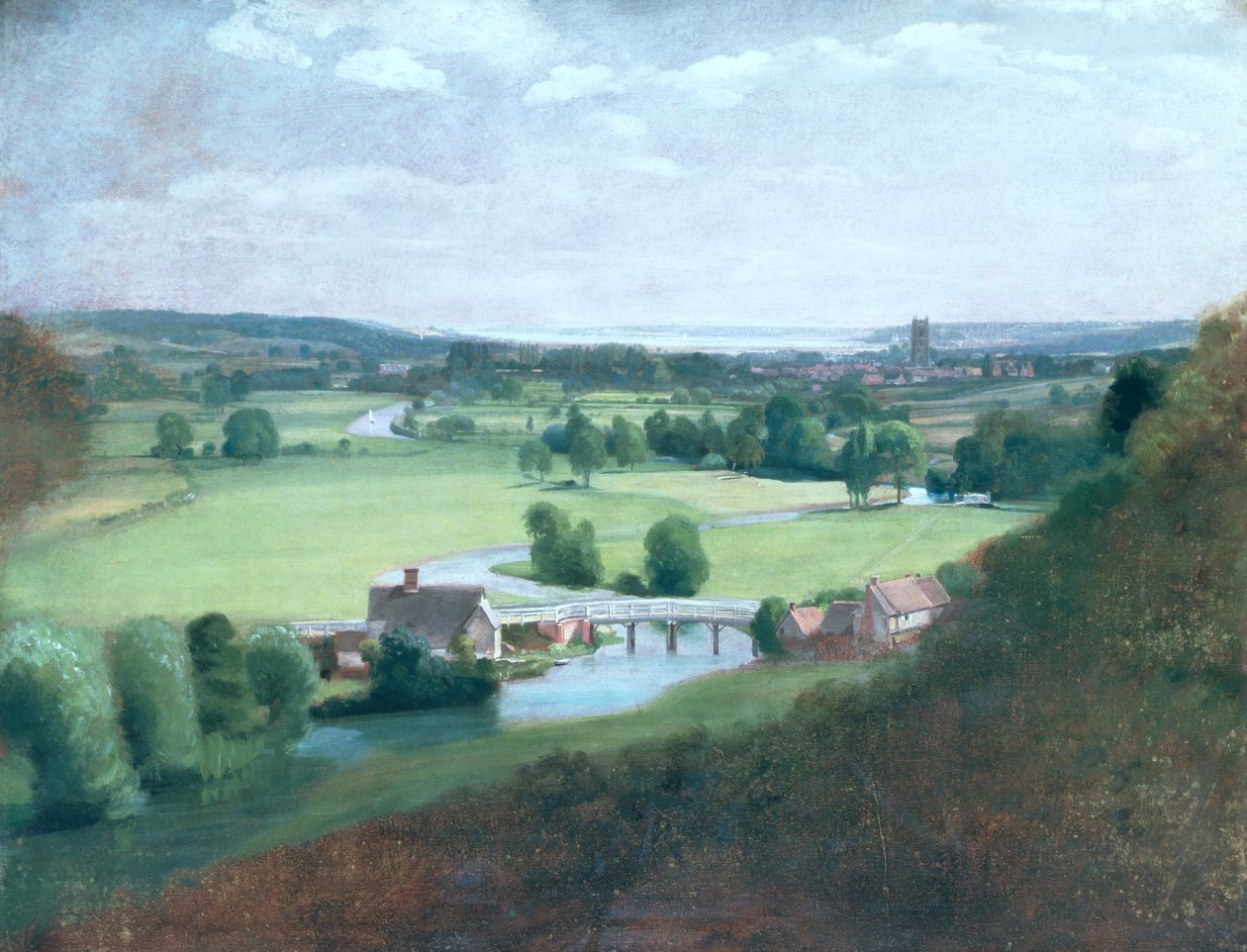 Das Tal des Stour mit Dedham in der Ferne, 1836-37 von John Constable