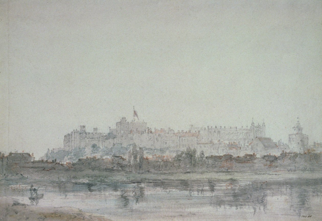 Schloss Windsor vom Fluss aus, 19. Jahrhundert von John Constable