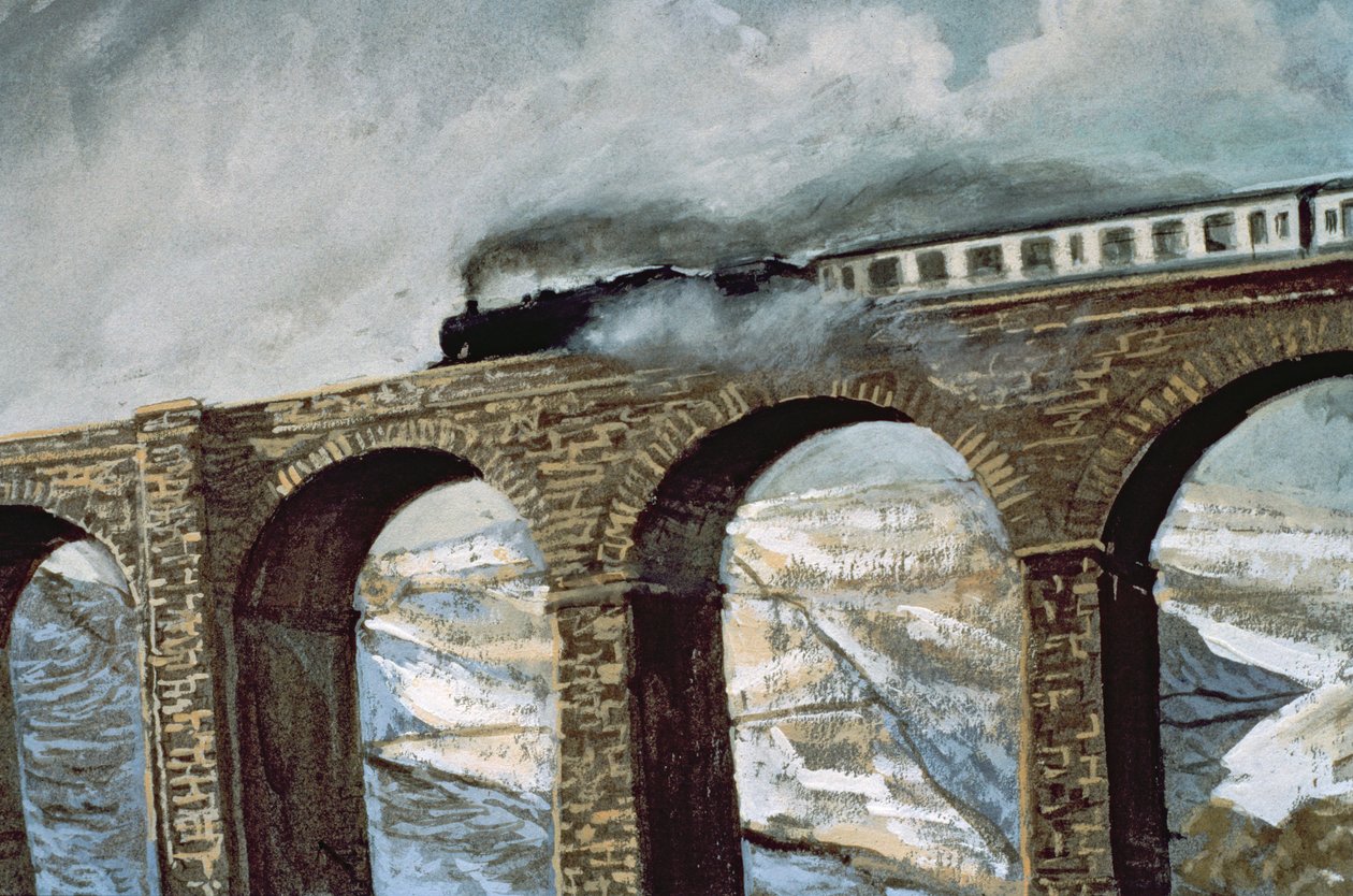 Arten Gill Viadukt (Detail) von John Cooke