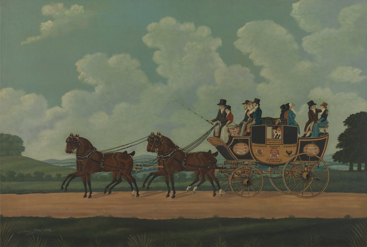 J. und W. Chaplins Dover-London Etappe auf der Straße von John Cordrey