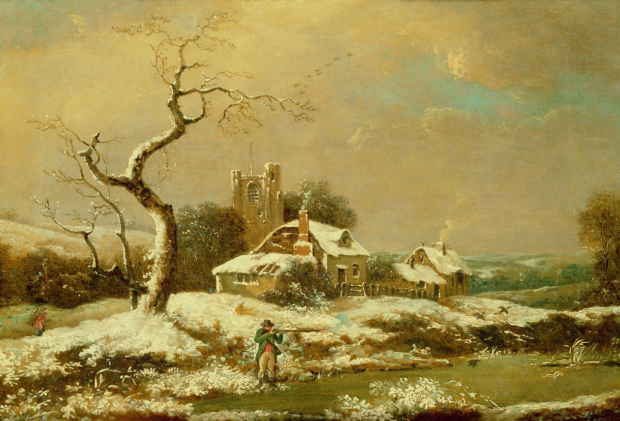 Verschneite Landschaft von John Cranch