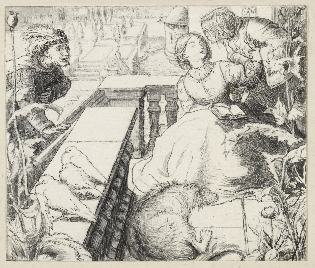 Der schlafende Palast von John Everett Millais