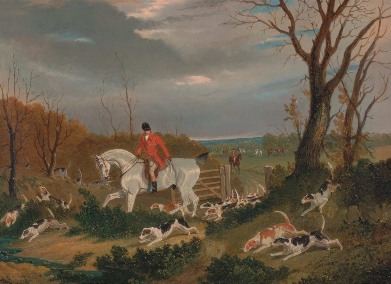Die Suffolk-Jagd - Auf dem Weg zur Deckung bei Herringswell von John F. Herring