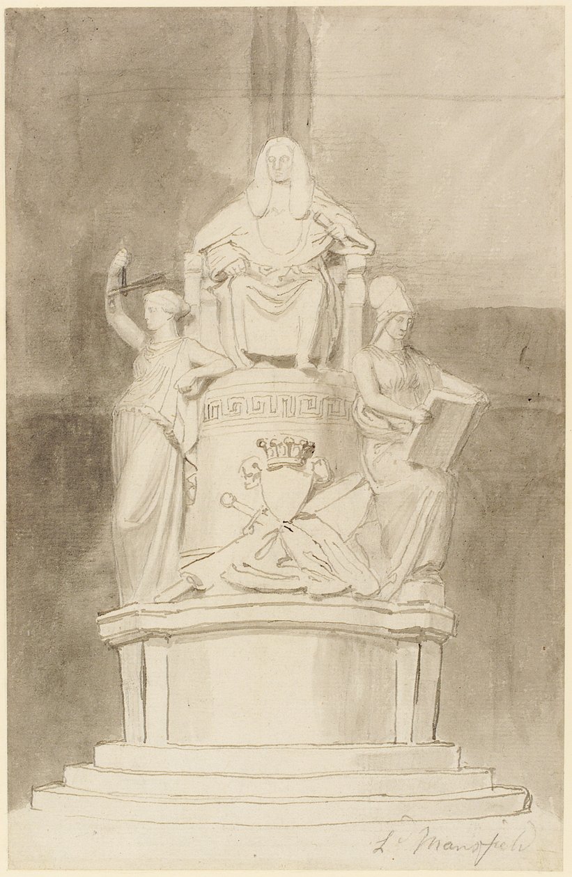 Entwurf für das Denkmal von Lord Mansfield, Westminster Abbey von John Flaxman