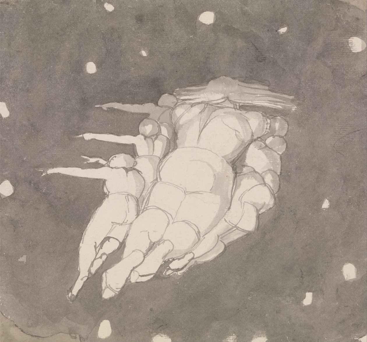 Die Erschaffung der Himmel von John Flaxman
