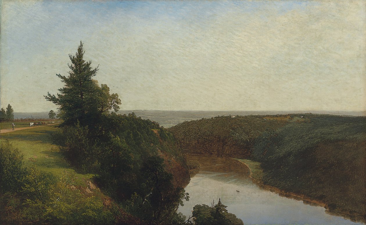 Ansicht auf den Genesee in der Nähe von Mount Morris, 1857 von John Frederick Kensett