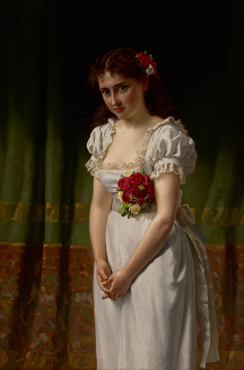 Meditation von John George Brown