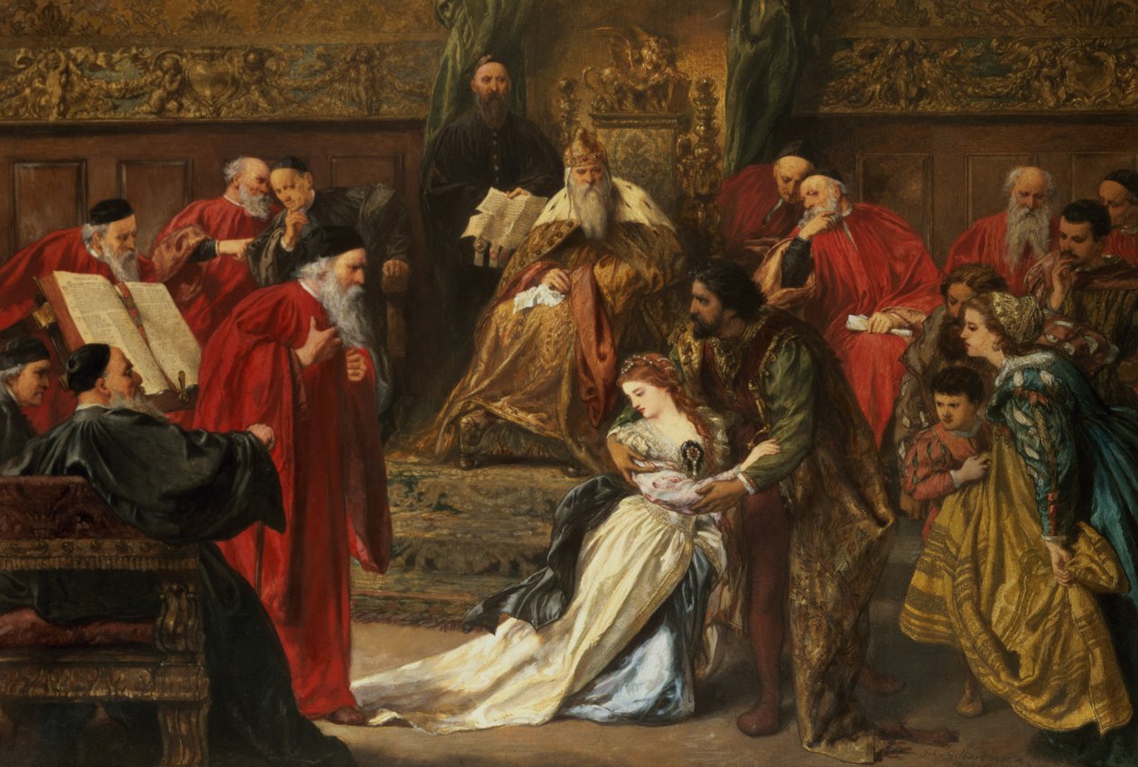 Cordelia am Hof von König Lear, 1873 von John Gilbert