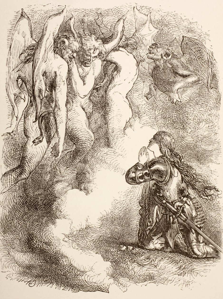 Joan la Pucelle von ihren Freunden verlassen, 1890 von John Gilbert