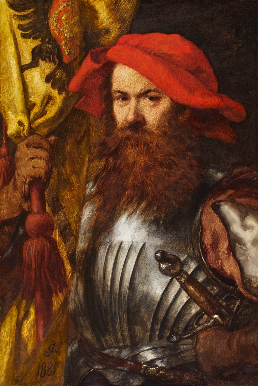 Der Fahnenträger, 1881 von John Gilbert