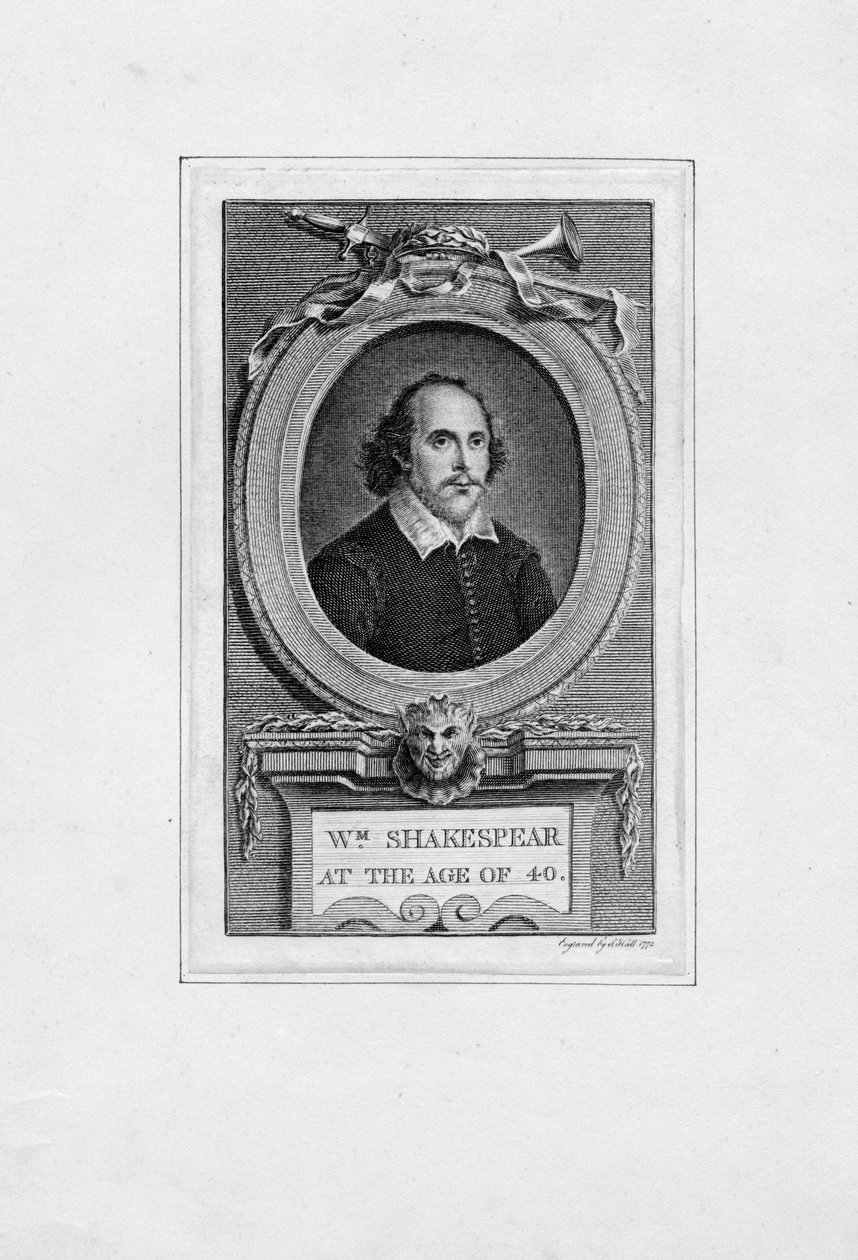 Graviertes Porträt von John Hall