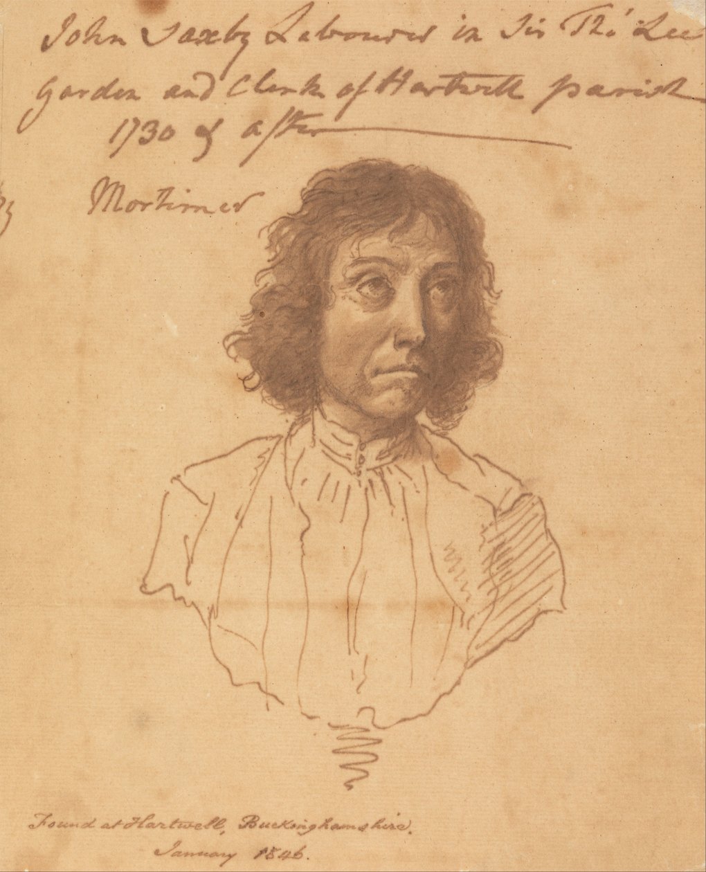 Porträt von John Saxby von John Hamilton Mortimer