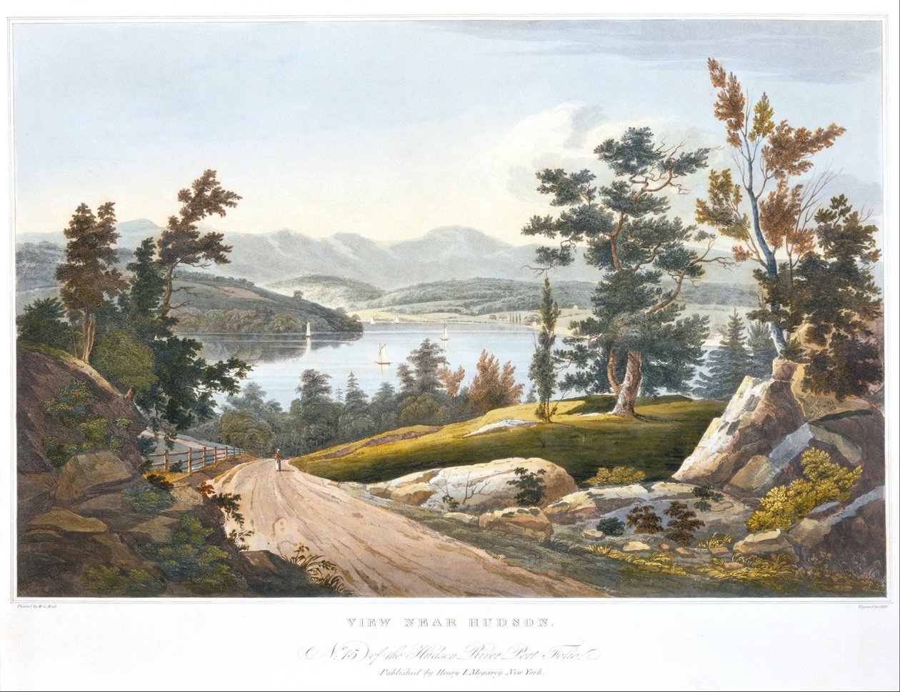 Blick nahe Hudson von John Hill