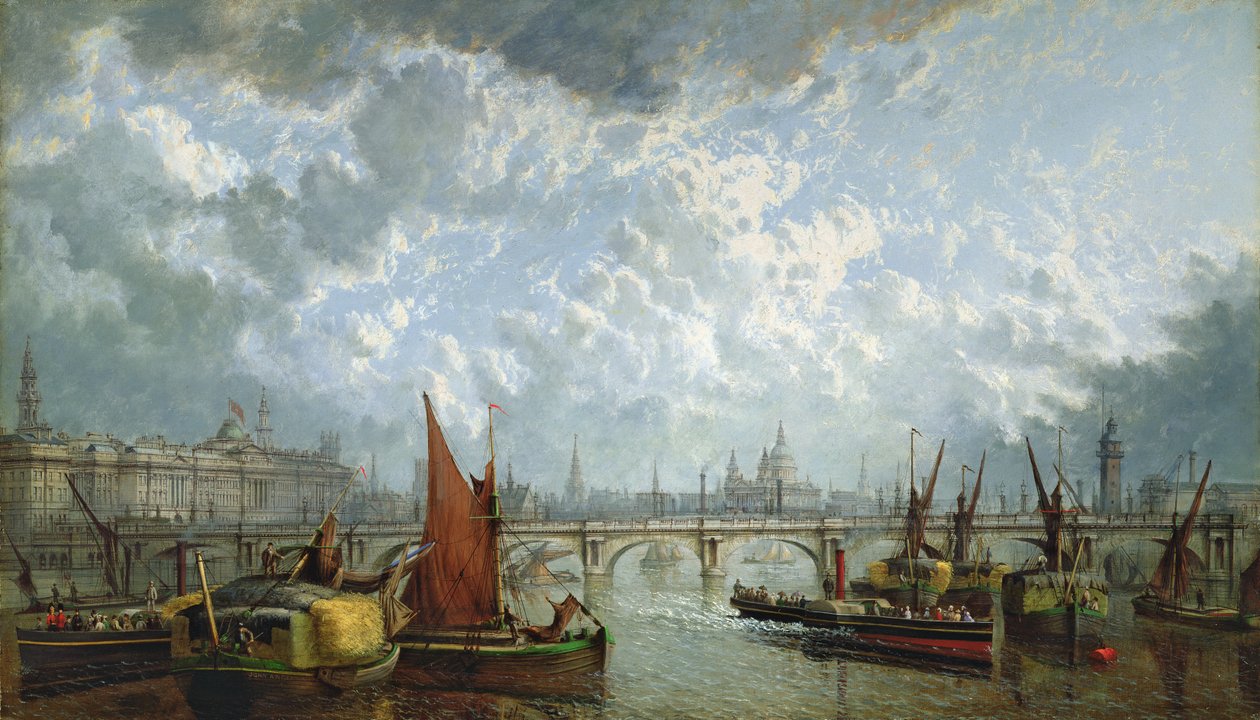 Waterloo-Brücke von der Themse aus von John MacVicar Anderson