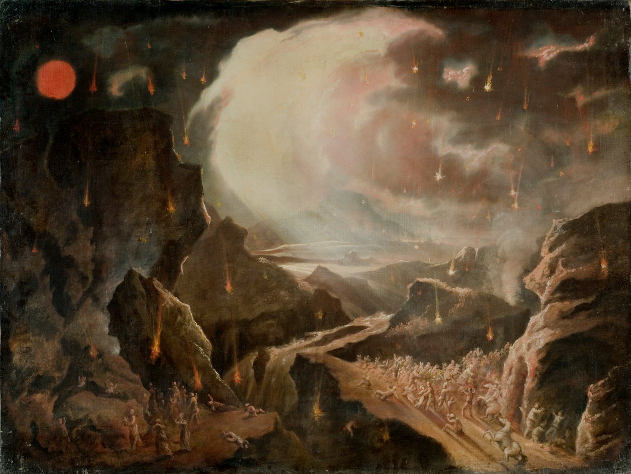 Biblische Zerstörungsszene von John Martin