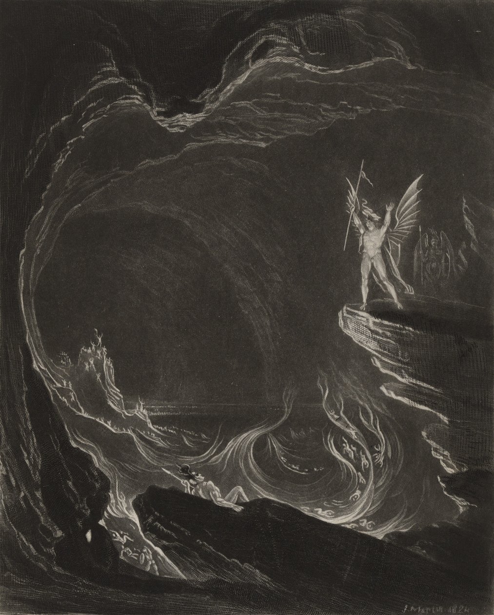 Satan und die gefallenen Engel von John Martin