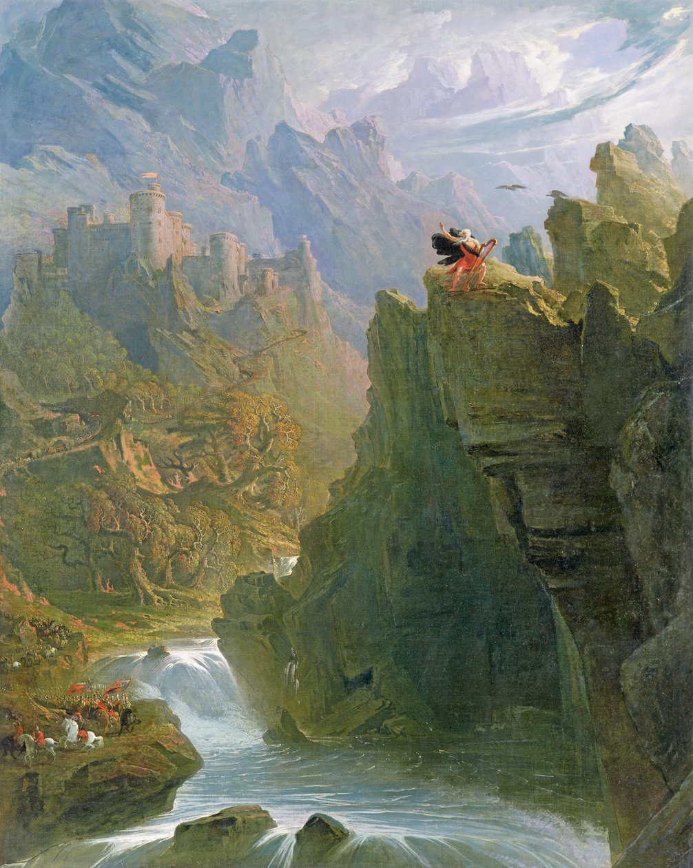 Der Barde, ca. 1817 von John Martin