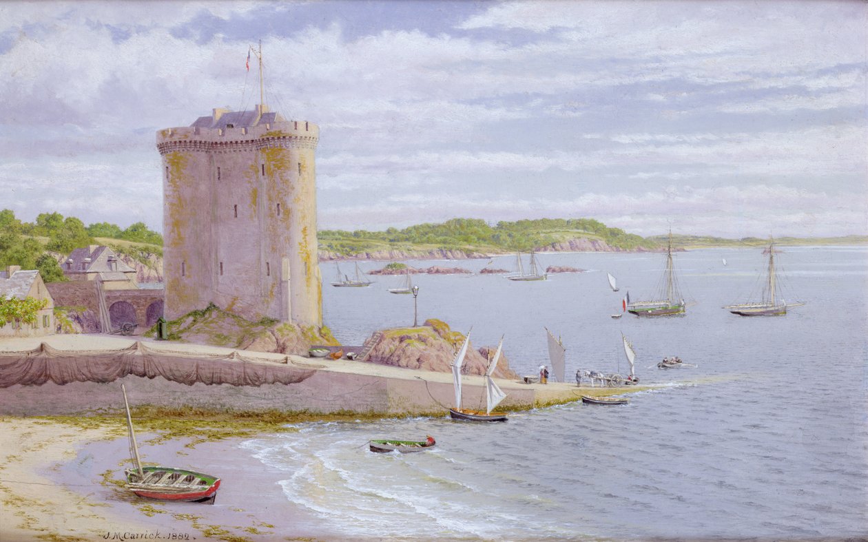 Der Solidor-Turm, St. Malo, 1882 von John Mulcaster Carrick