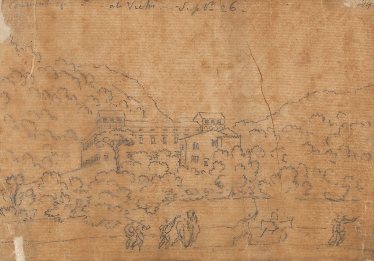 Kloster in Vietri, 26. September von John Robert Cozens
