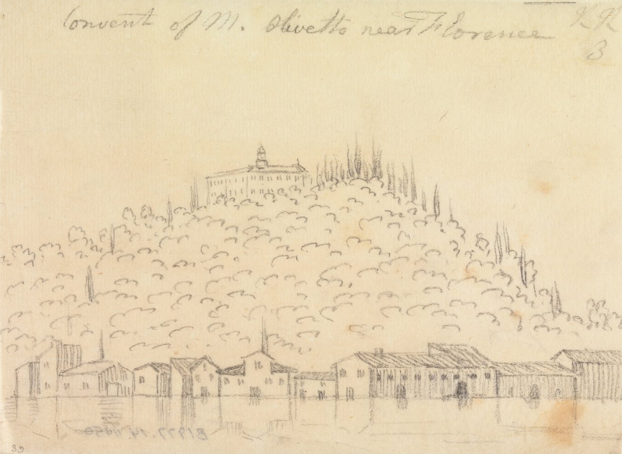 Kloster Monte Olivetto bei Florenz von John Robert Cozens