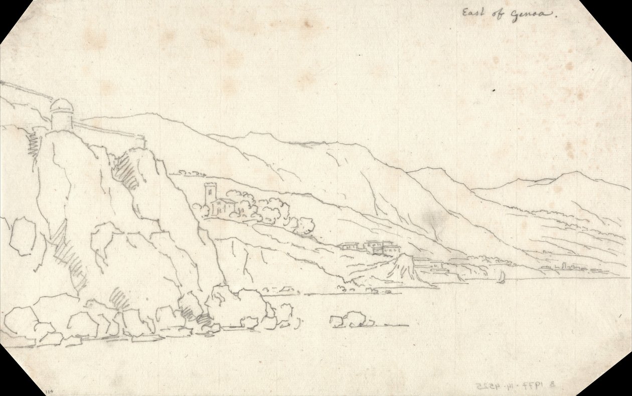 Östlich von Genua von John Robert Cozens