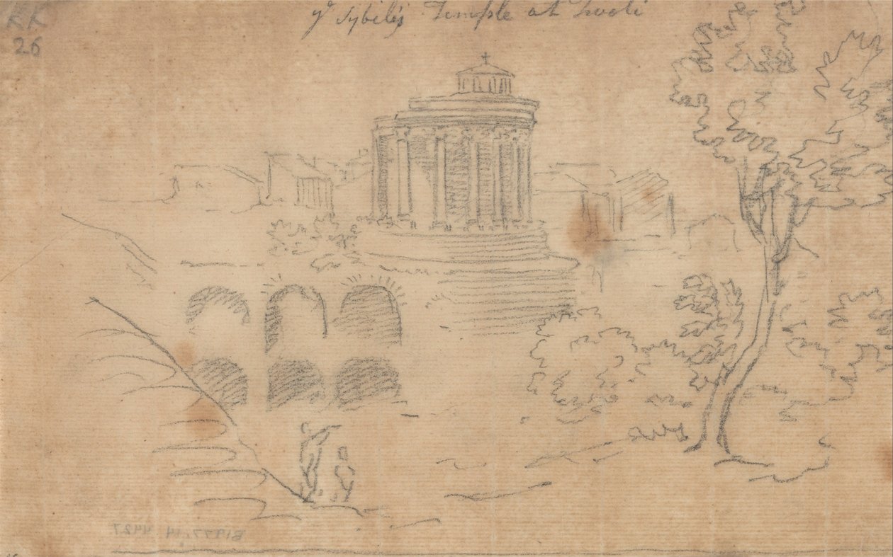 Der Sibyllentempel in Tivoli von John Robert Cozens