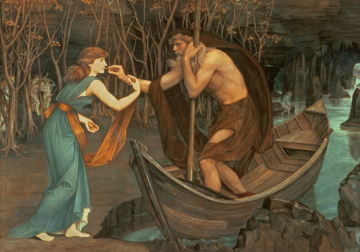 Charon und Psyche von John Roddam Spencer Stanhope