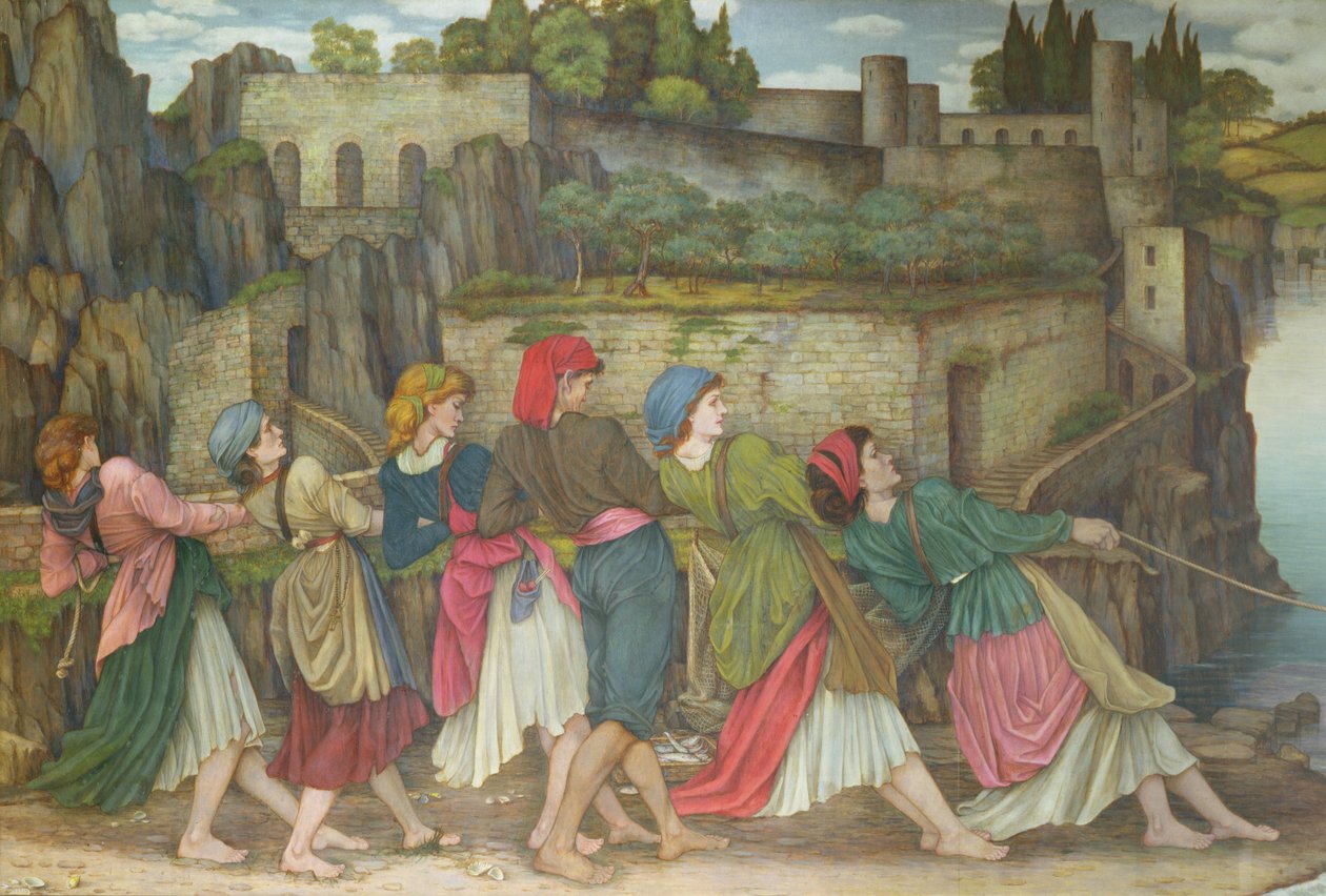 Die Frauen von Sorrent von John Roddam Spencer Stanhope