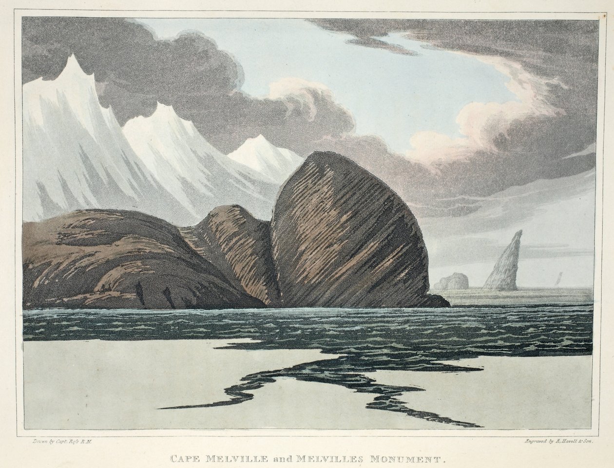 Kap Melville und Melvilles Denkmal, Illustration aus 