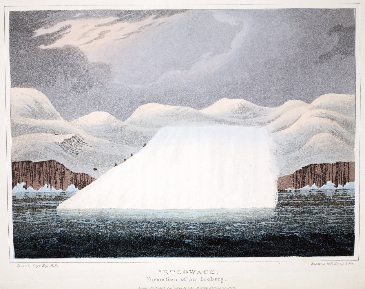 Petowacx, Bildung eines Eisbergs, Illustration aus 