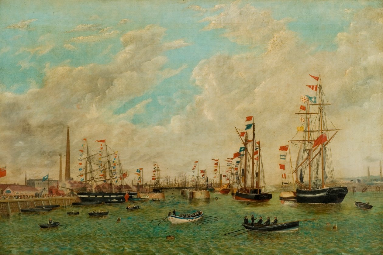 Eröffnung des Tyne-Docks, 3. März 1859 von John Scott