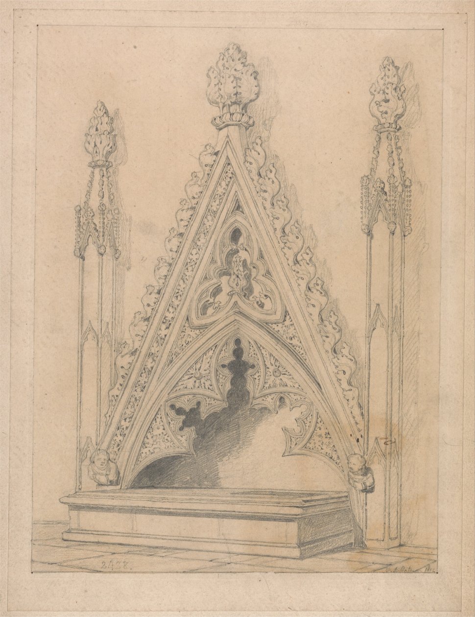 Ein Denkmal in der Kirche von Raveningham, Norfolk von John Sell Cotman