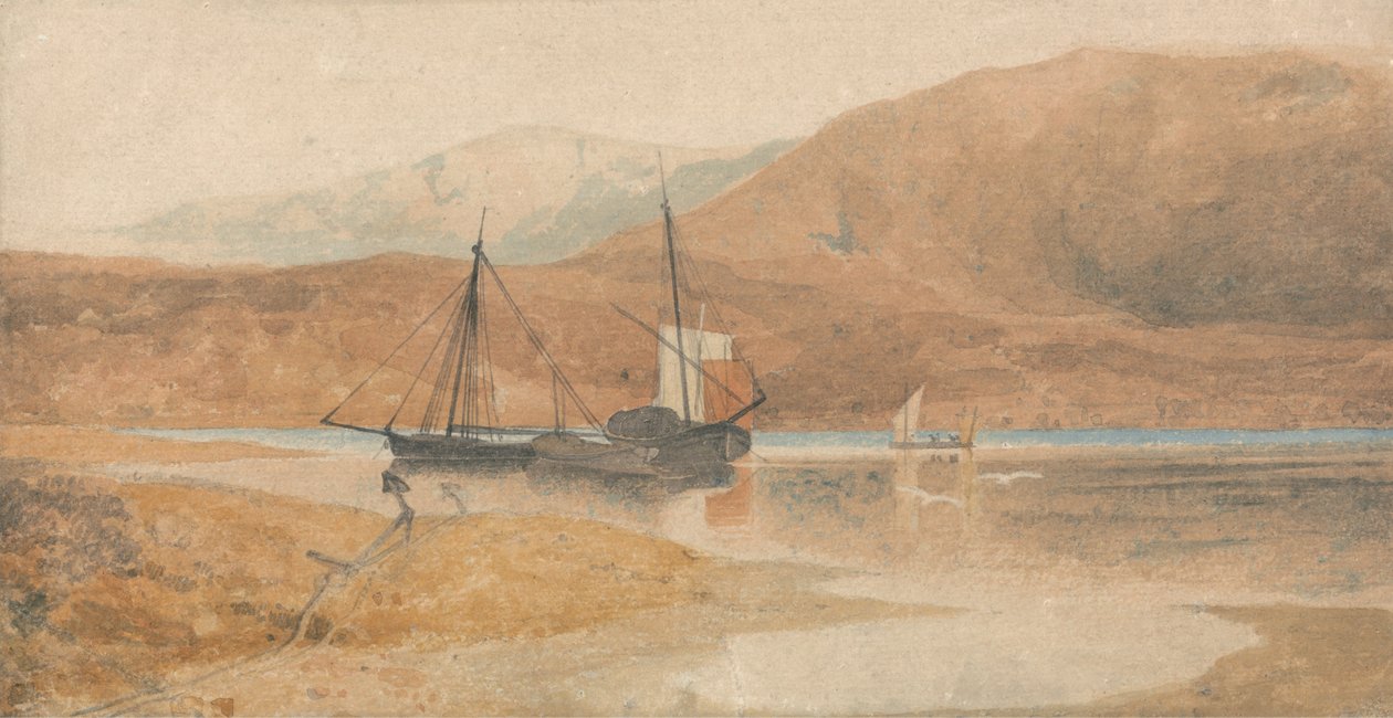 Barmouth-Mündung mit Cader Idris, Nordwales von John Sell Cotman