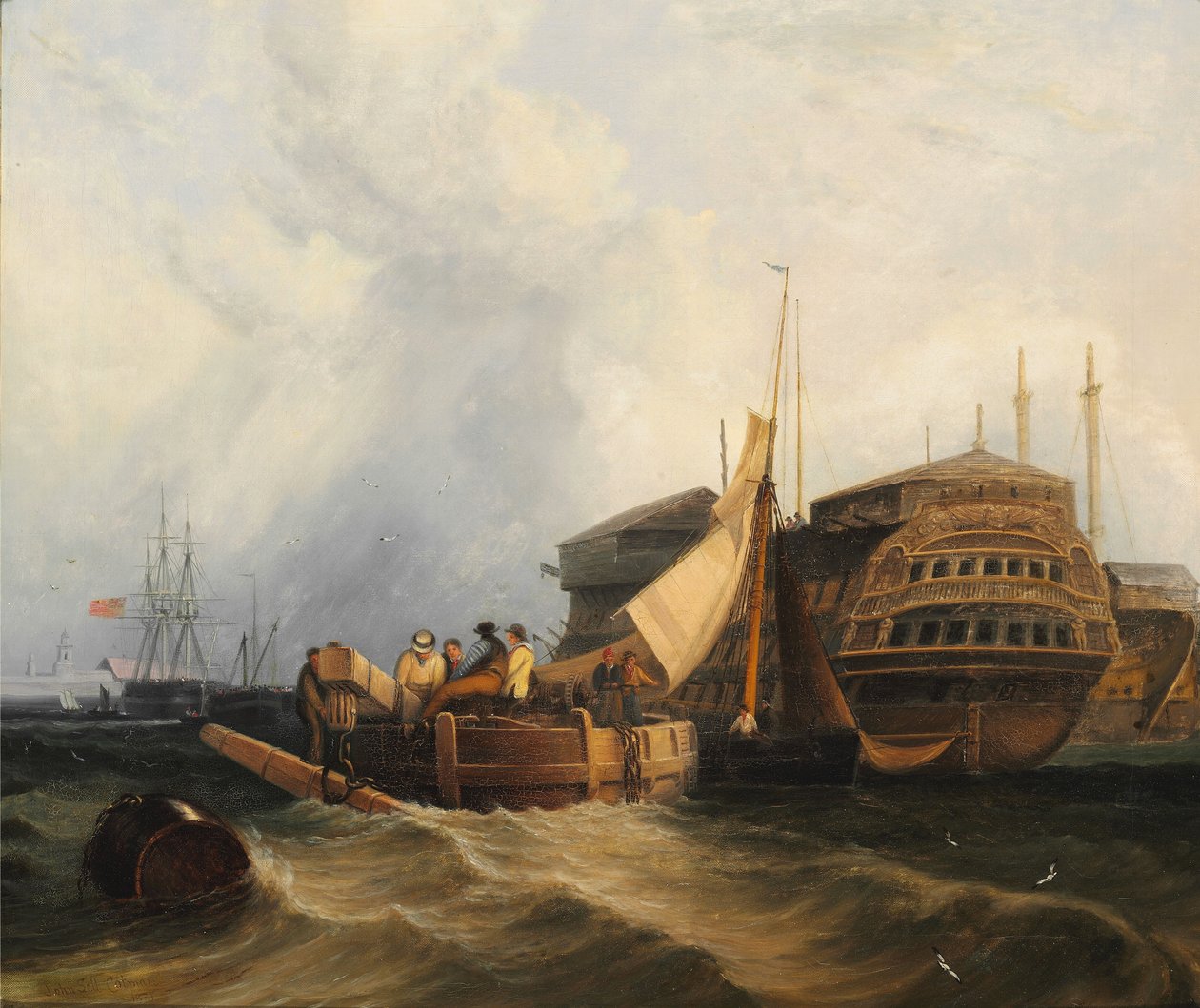 Hafenszene von John Sell Cotman