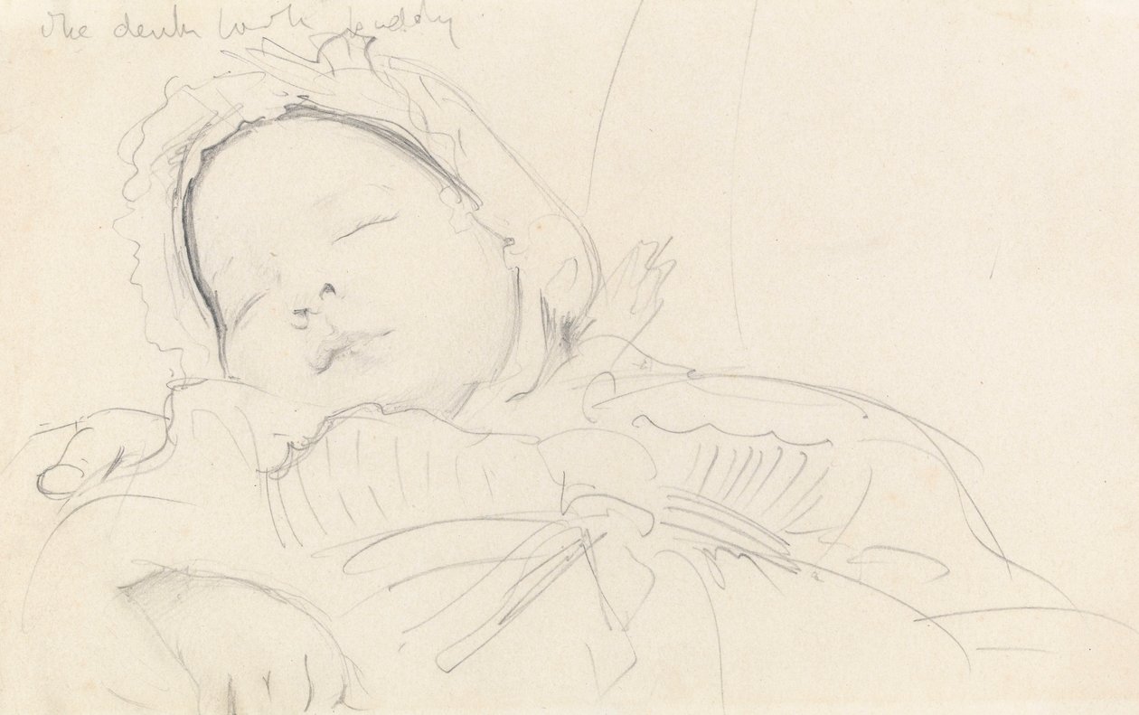 Jack Millet als Baby (geb. 1888), ca. 1888 (Graphit auf Papier) von John Singer Sargent