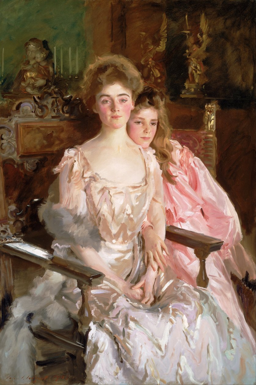 Mrs. Fiske Warren (Gretchen Osgood) und ihre Tochter Rachel von John Singer Sargent