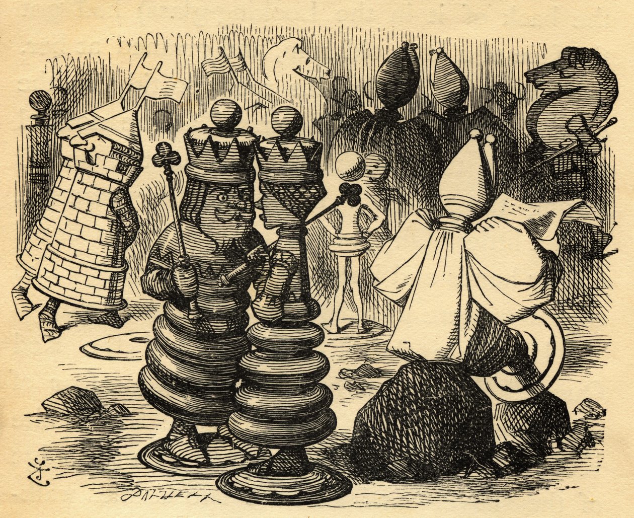 Die Schachspieler, Illustration aus 
