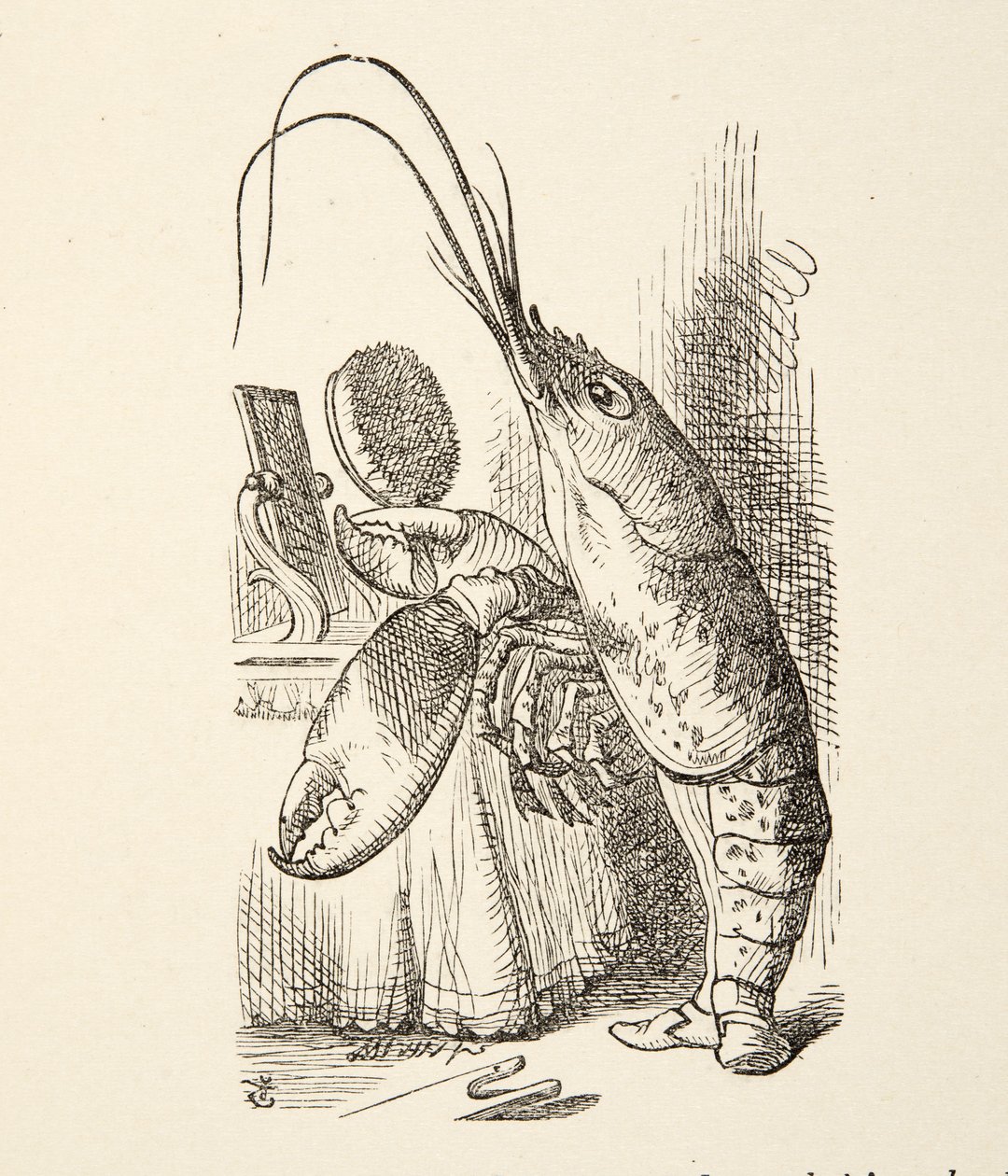 Die Stimme des Hummers, aus Alice im Wunderland von Lewis Carroll, veröffentlicht 1891 von John Tenniel