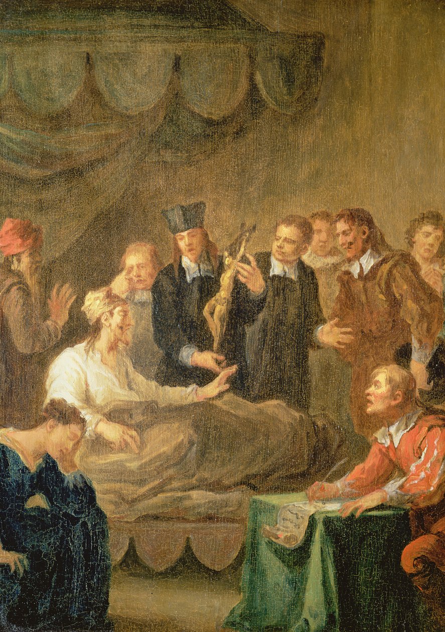 Das letzte Wort und Testament von Don Quixote, aus Cervantes