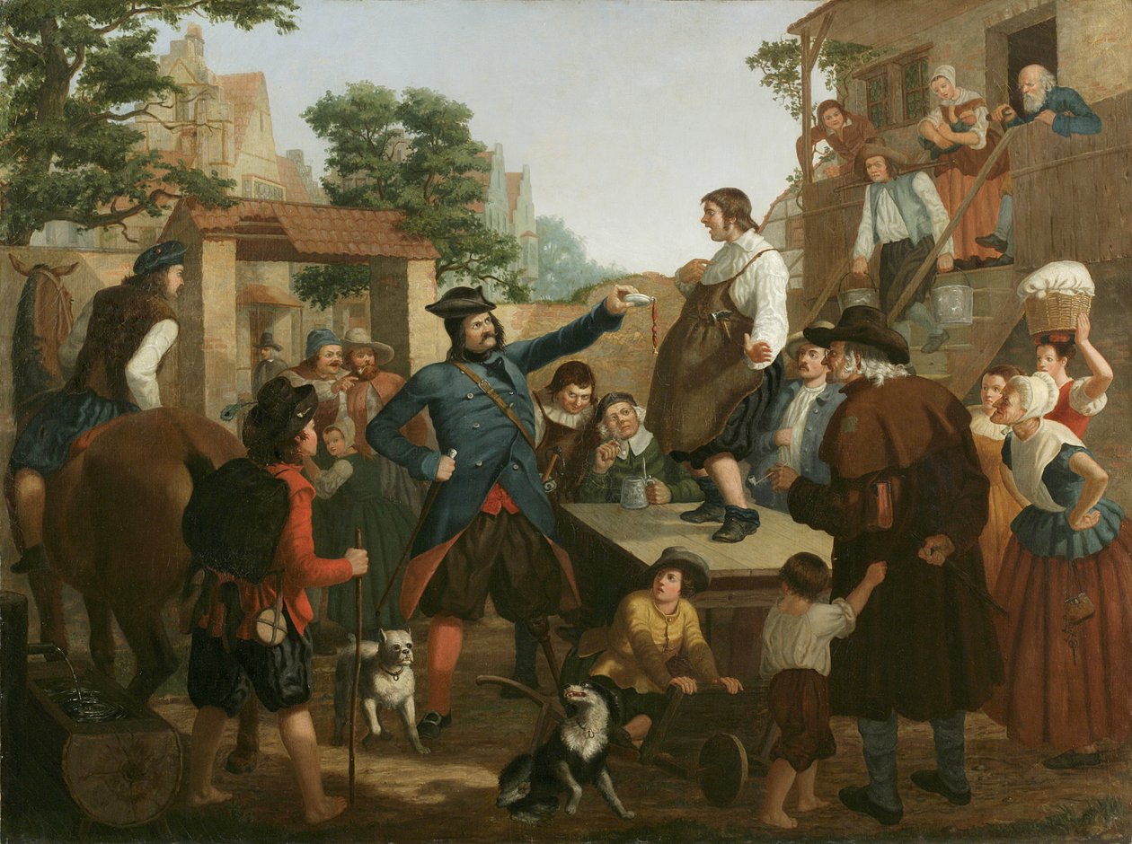 Peter Stuyvesant und der Schuster, ca. 1850 von John Whetten Ehninger