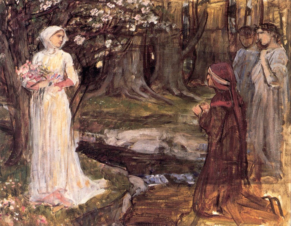 Dante und Matilda von John William Waterhouse