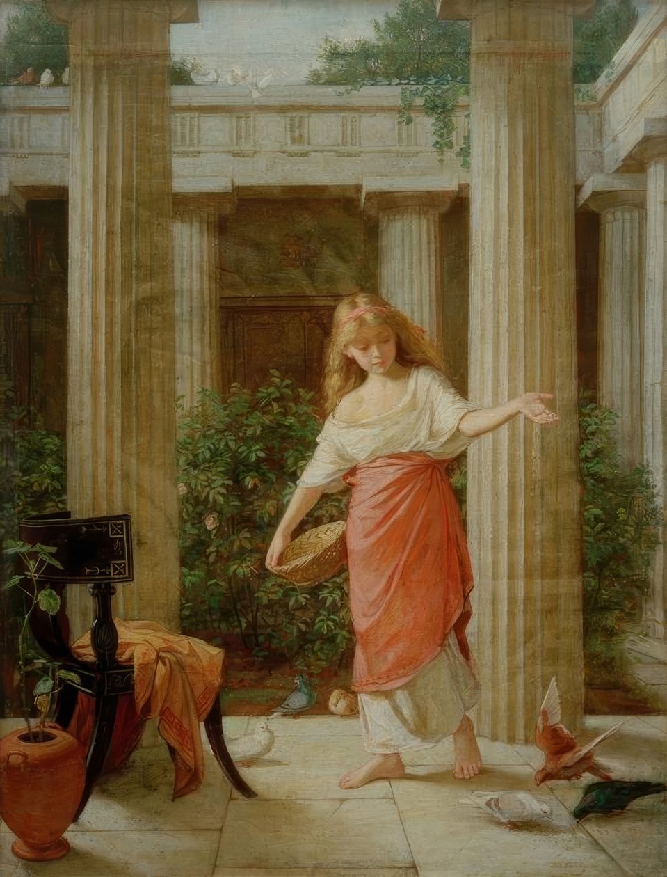 Im Peristyl von John William Waterhouse