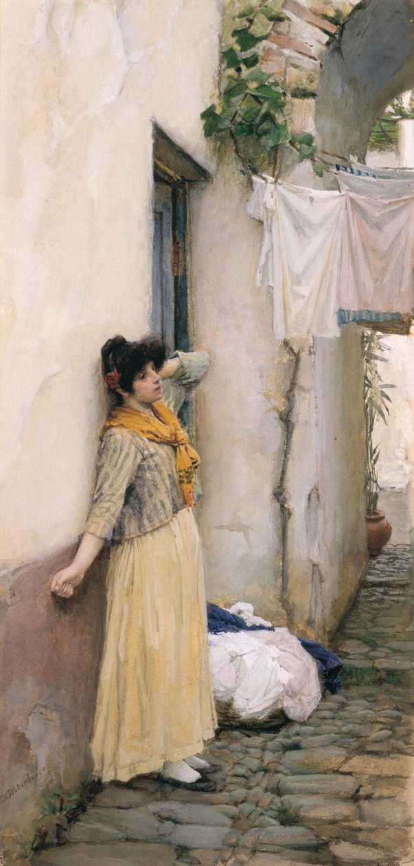 Italienisches Mädchen von John William Waterhouse