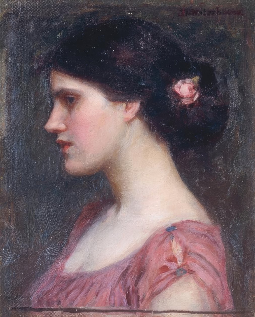 Porträt eines Mädchens von John William Waterhouse