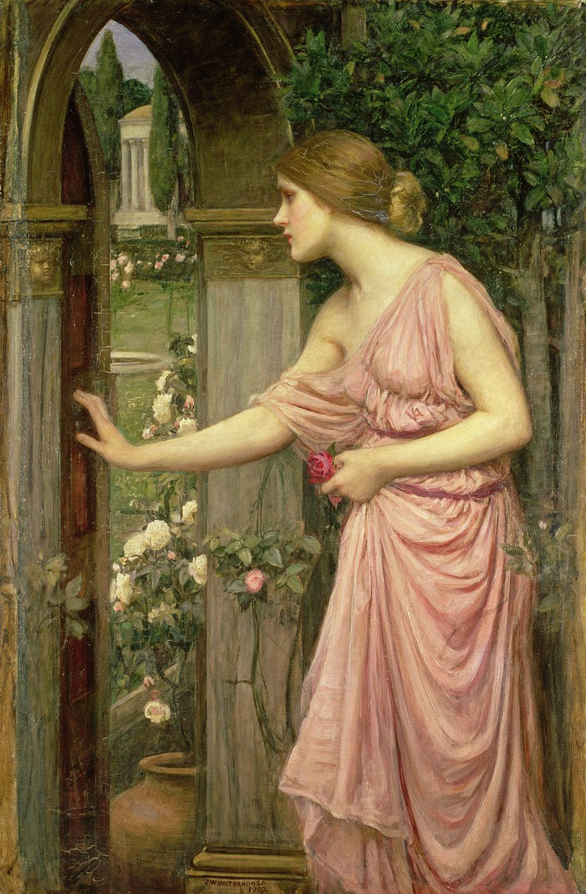 Psyche betritt den Garten von Amor (1903) von John William Waterhouse